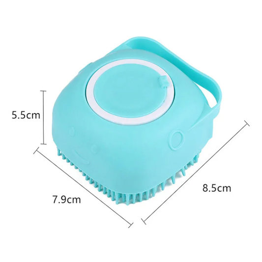 Silicone Bath Brush – Soft Exfoliating Shower Scrubber with Soap Dispenser