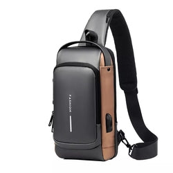 Anti-Theft Chest Sling Bag with USB Port