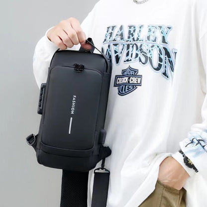 Anti-Theft Chest Sling Bag with USB Port
