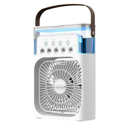 Premium Mini Air Conditioner Fan | USB Cooler with Mist & LED Light