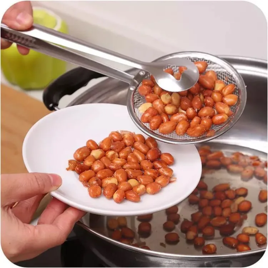 BUY 1 GET 1 FREE – Premium Stainless Steel Frying Strainer Tong