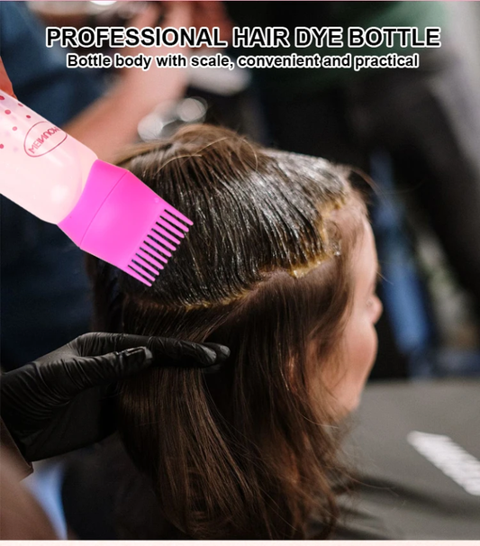 Hair Oil Bottle with Comb Applicator