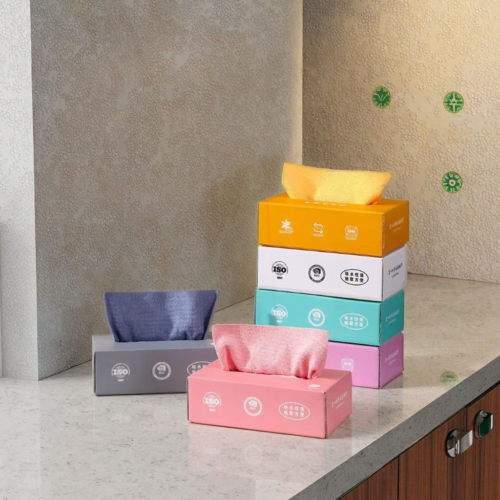 Pirani Gadgets Microfiber Tissue Box – Reusable Cleaning Wipes
