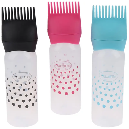 Hair Oil Bottle with Comb Applicator