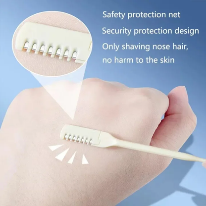 6 PCS Manual Nose Hair Trimmer Set – Washable Nose Hair Clippers