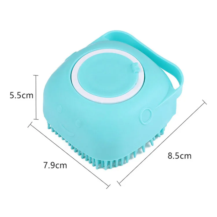 Silicone Bath Brush – Soft Exfoliating Shower Scrubber with Soap Dispenser