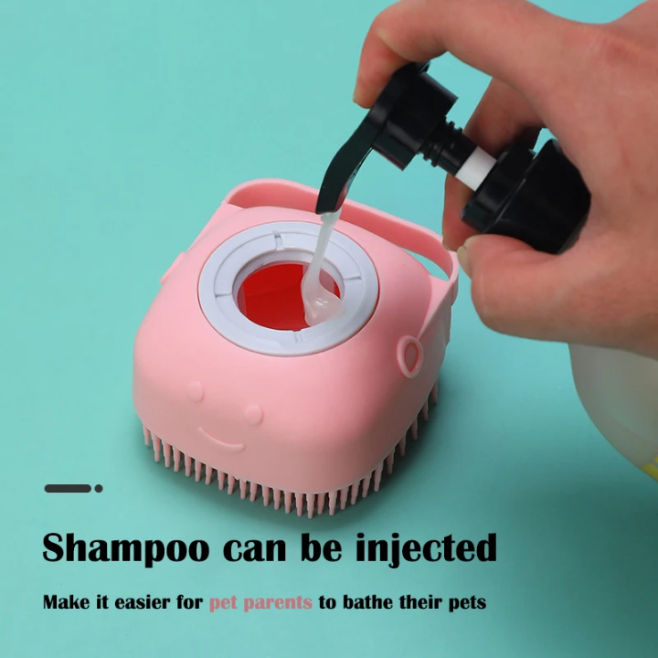 Silicone Bath Brush – Soft Exfoliating Shower Scrubber with Soap Dispenser